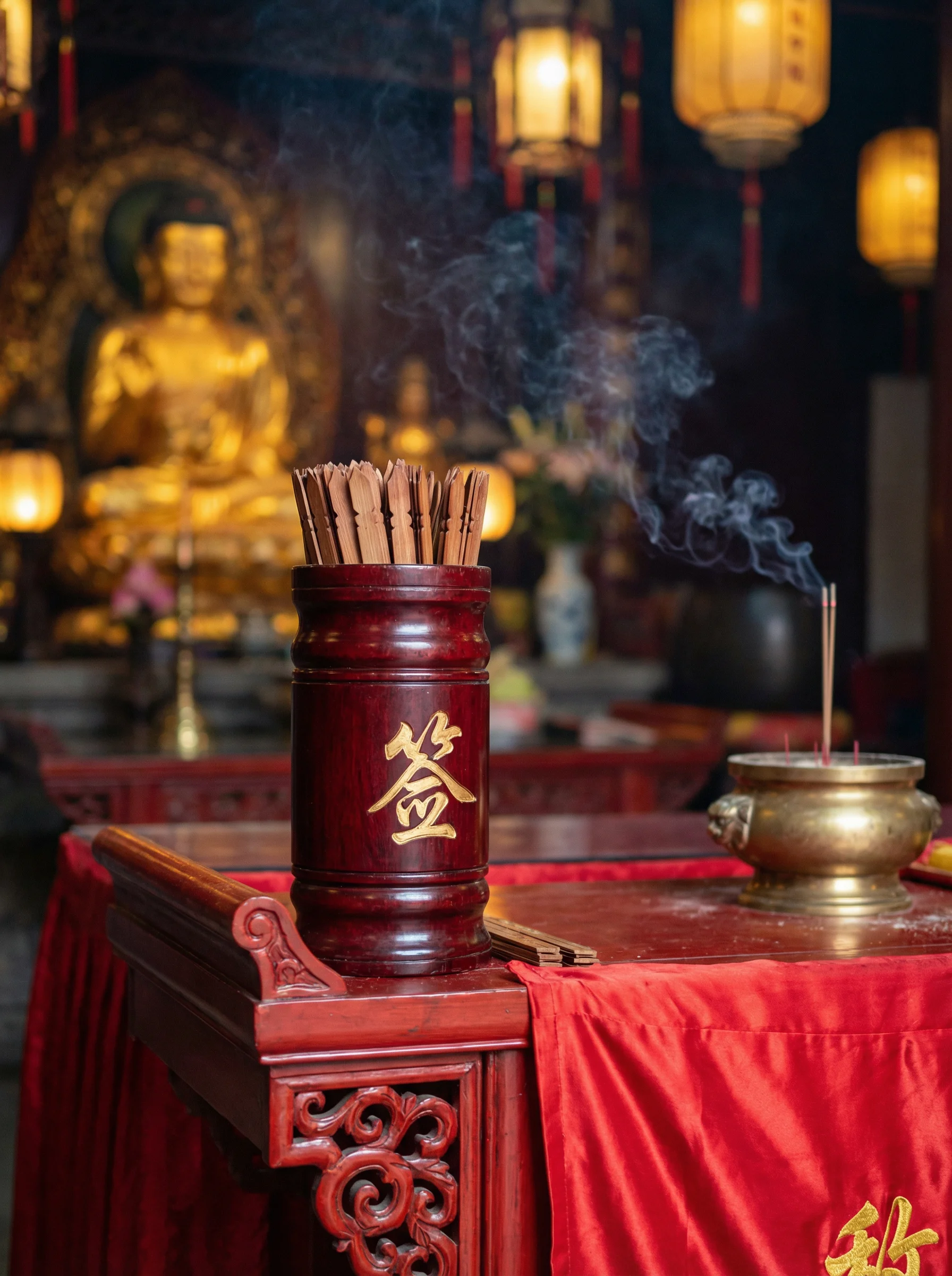 摇签选号亭签筒摇晃动画 - 体育彩票